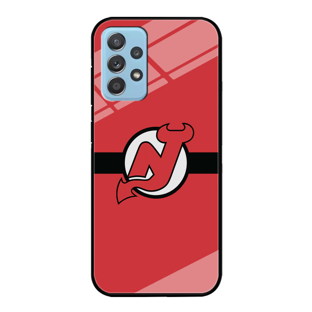Hockey New Jersey Devils NHL 002 Samsung Galaxy A72 Case-Phone Case-Tempered Glass Case-Altracase