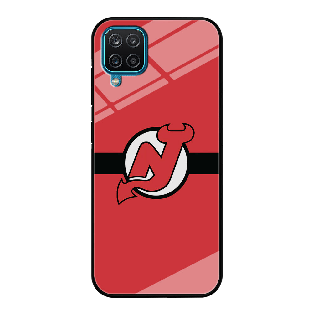 Hockey New Jersey Devils NHL 002 Samsung Galaxy A12 Case-Phone Case-Tempered Glass Case-Altracase