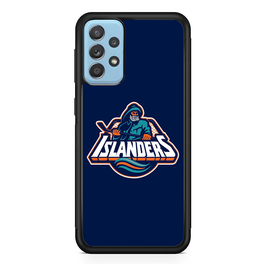 Hockey New York Islanders NHL 001 Samsung Galaxy A72 Case-Phone Case-Rubber Black (2D Case)-Altracase