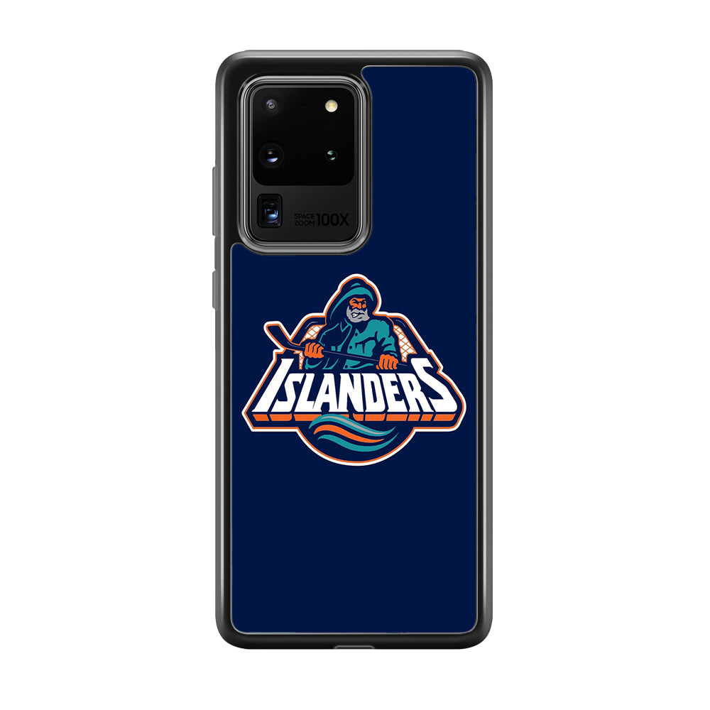 Hockey New York Islanders NHL 001 Samsung Galaxy S20 Ultra Case-Phone Case-Rubber Black (2D Case)-Altracase
