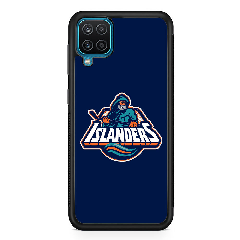 Hockey New York Islanders NHL 001 Samsung Galaxy A12 Case-Phone Case-Rubber Black (2D Case)-Altracase