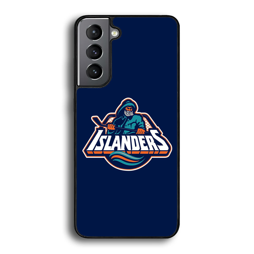 Hockey New York Islanders NHL 001 Samsung Galaxy S21 Plus Case-Phone Case-Rubber Black (2D Case)-Altracase