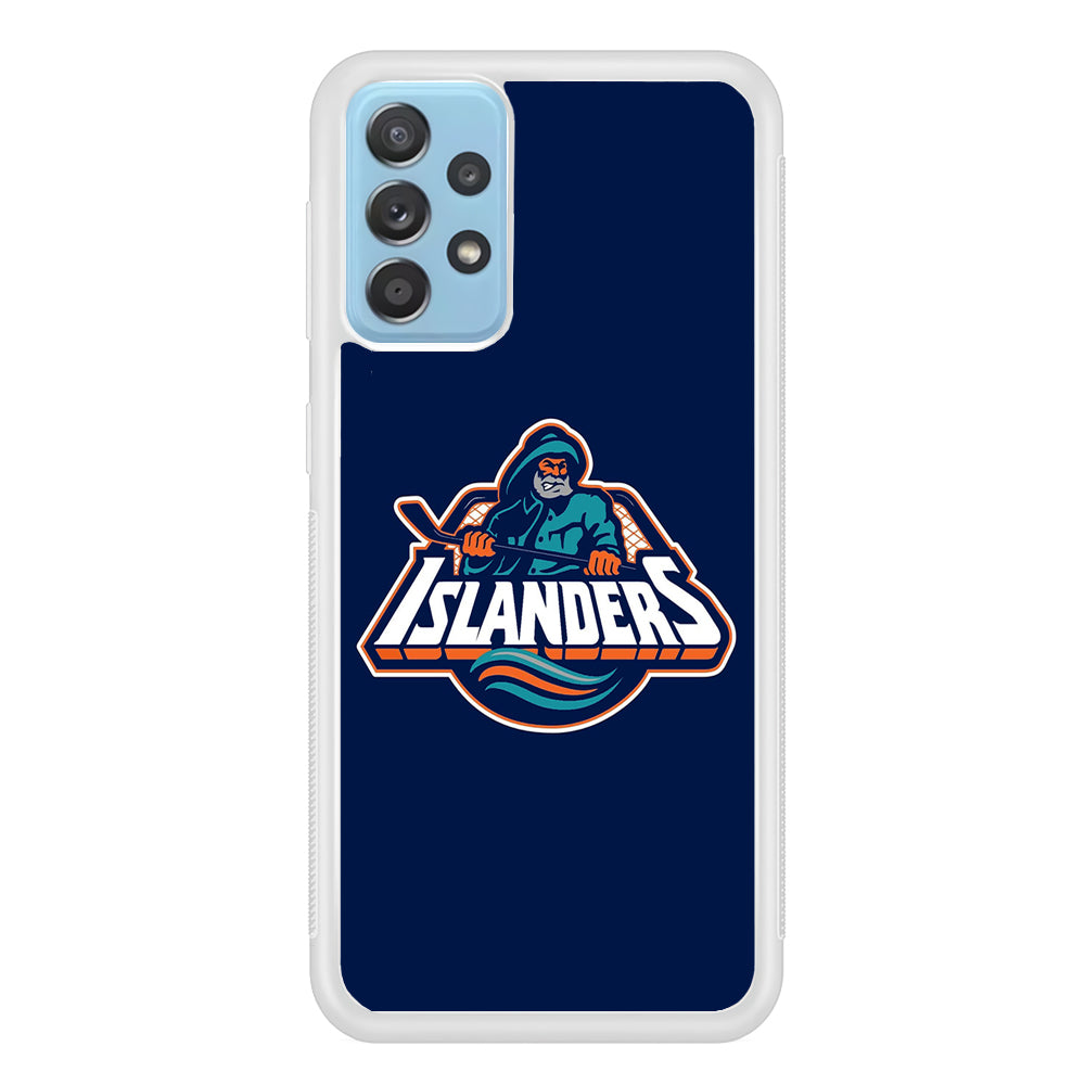 Hockey New York Islanders NHL 001 Samsung Galaxy A72 Case-Phone Case-Rubber White (2D Case)-Altracase