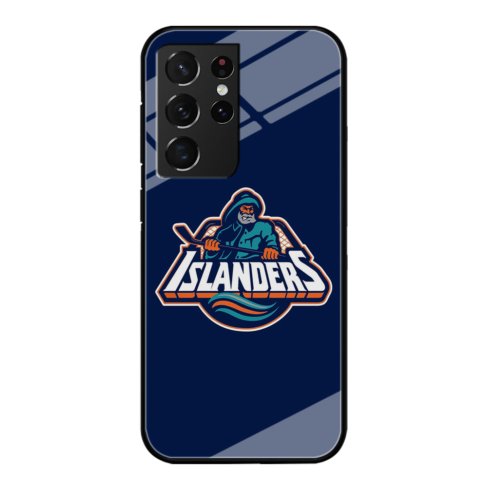 Hockey New York Islanders NHL 001 Samsung Galaxy S24 Ultra Case-Phone Case-Tempered Glass Case-Altracase