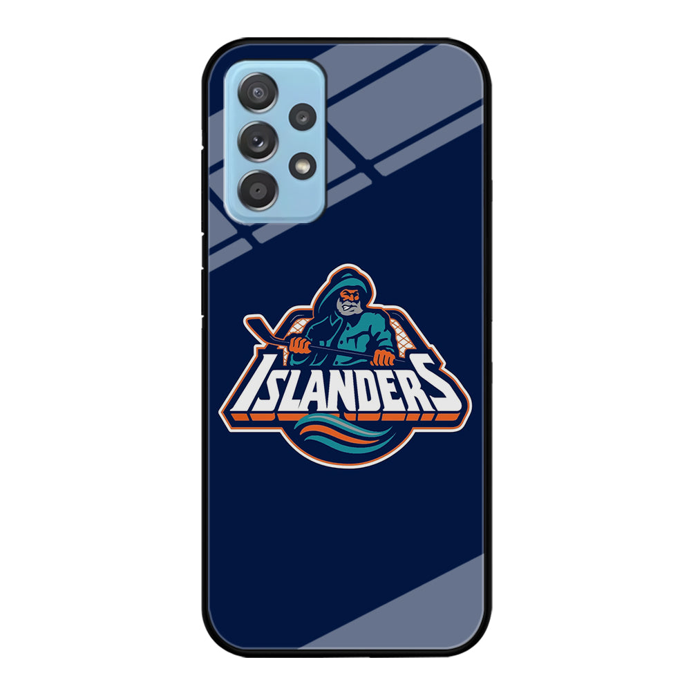 Hockey New York Islanders NHL 001 Samsung Galaxy A72 Case-Phone Case-Tempered Glass Case-Altracase