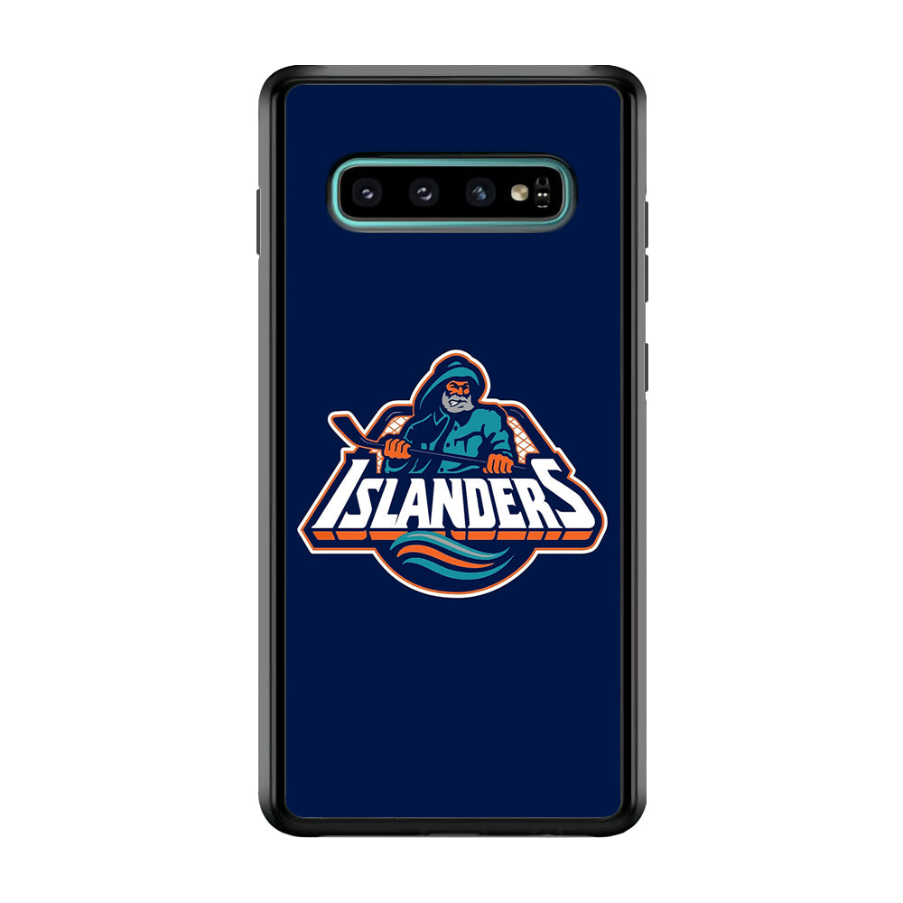 Hockey New York Islanders NHL 001 Samsung Galaxy S10 Plus Case-Phone Case-Rubber Black (2D Case)-Altracase