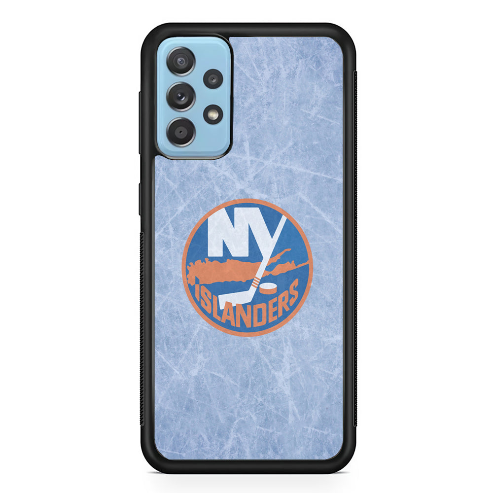 Hockey New York Islanders NHL 002 Samsung Galaxy A72 Case-Phone Case-Rubber Black (2D Case)-Altracase