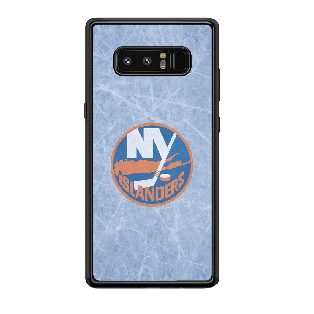 Hockey New York Islanders NHL 002 Samsung Galaxy Note 8 Case-Phone Case-Rubber Black (2D Case)-Altracase