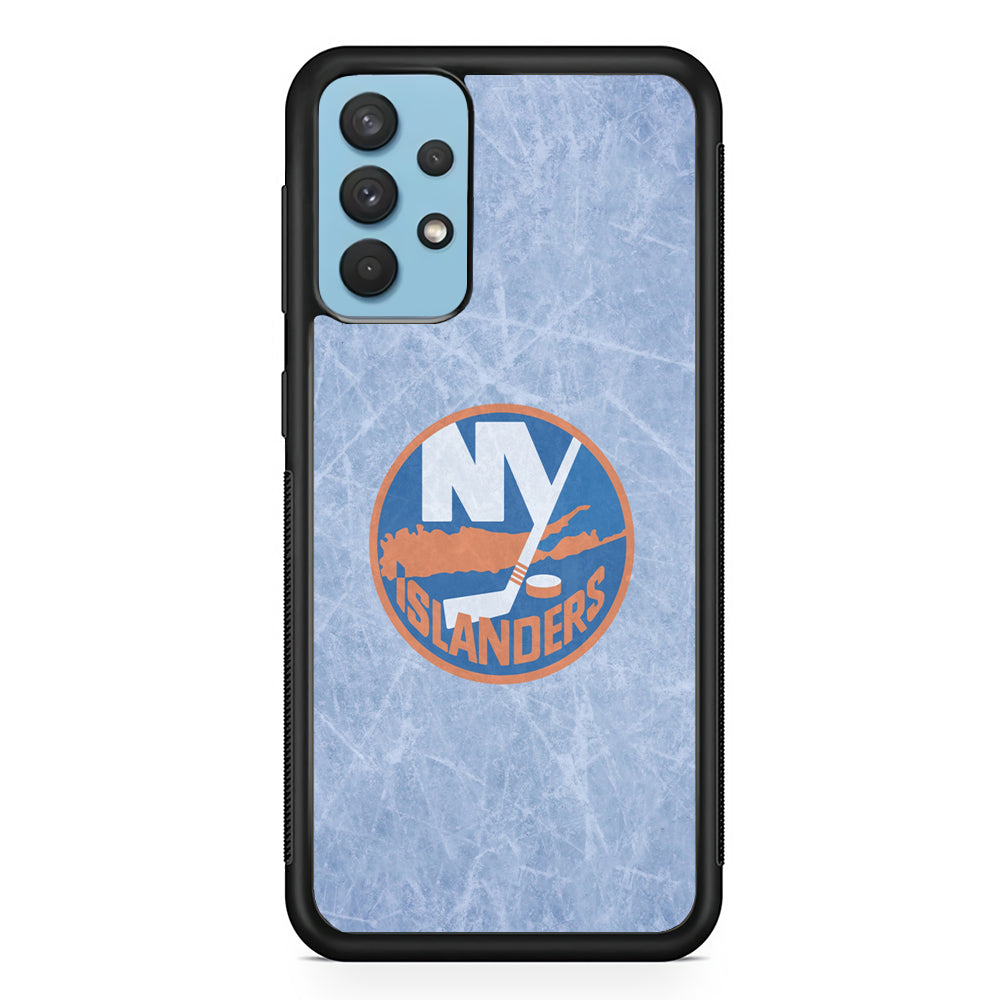 Hockey New York Islanders NHL 002 Samsung Galaxy A32 Case-Phone Case-Rubber Black (2D Case)-Altracase