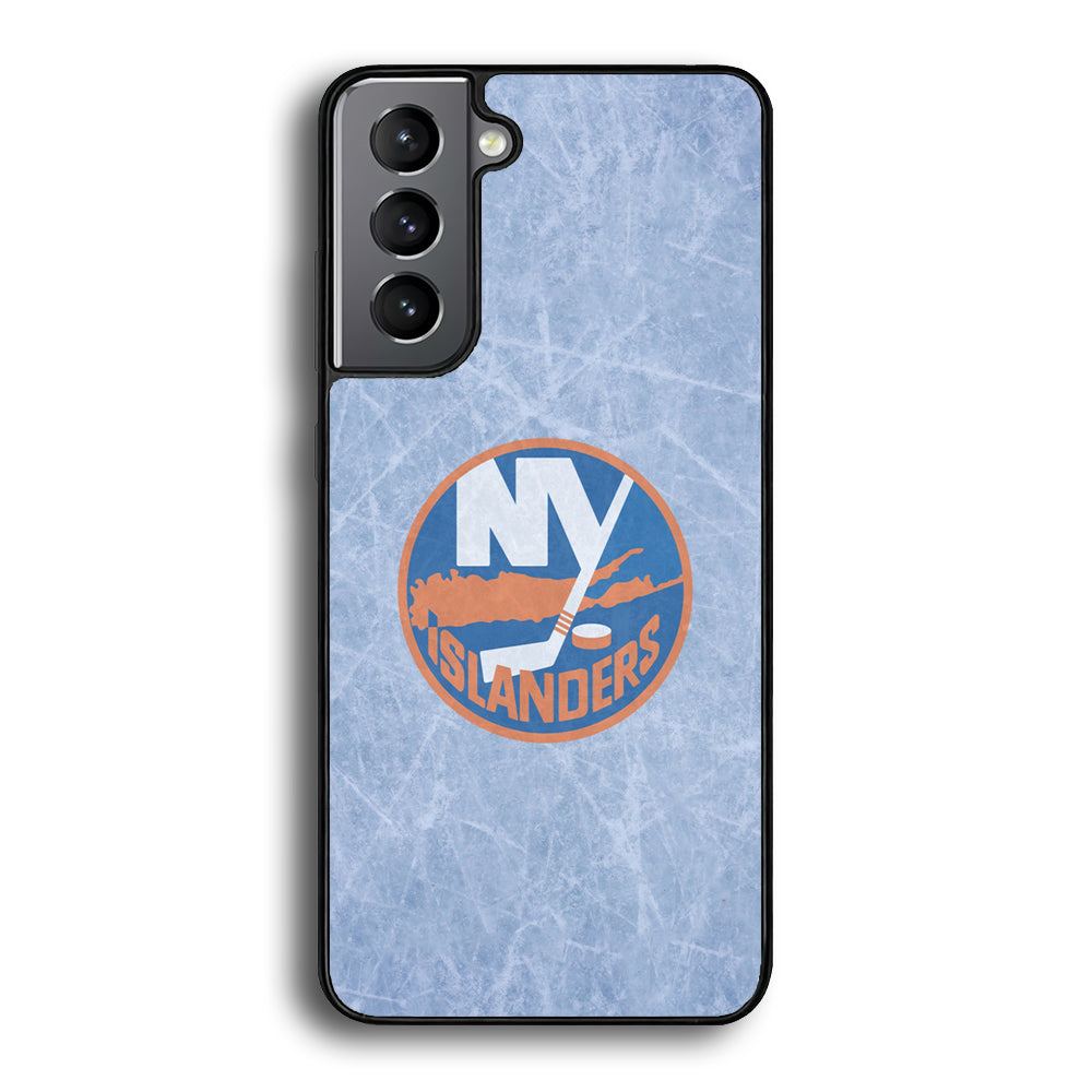 Hockey New York Islanders NHL 002 Samsung Galaxy S21 Plus Case-Phone Case-Rubber Black (2D Case)-Altracase