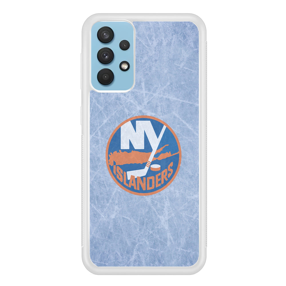 Hockey New York Islanders NHL 002 Samsung Galaxy A32 Case-Phone Case-Rubber White (2D Case)-Altracase