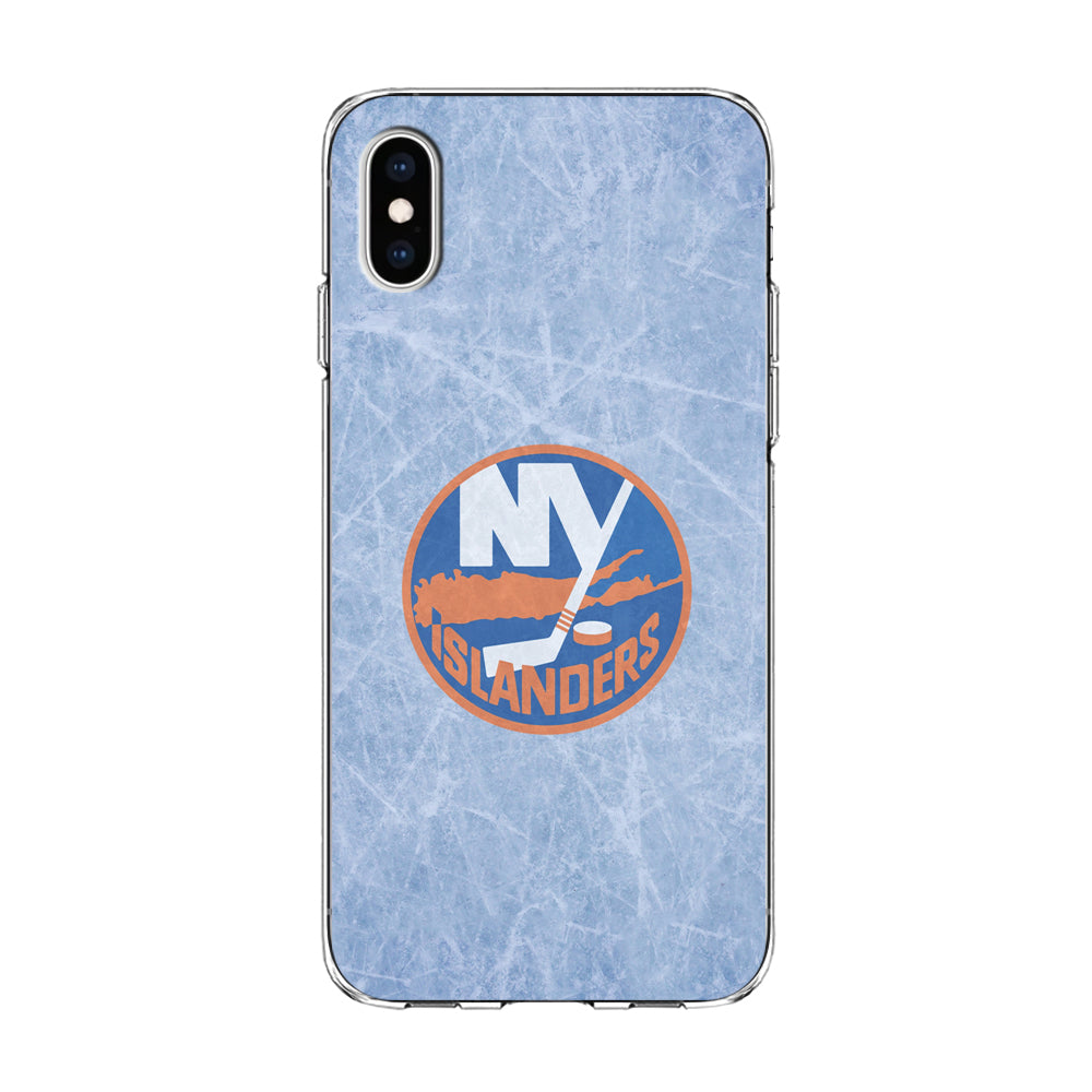 Hockey New York Islanders NHL 002 iPhone Xs Case-Phone Case-Clear Soft Case-Altracase