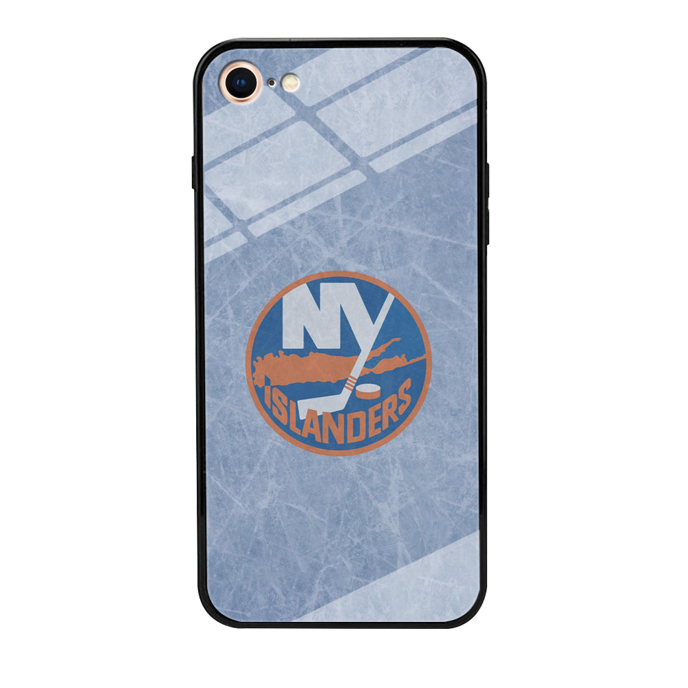 Hockey New York Islanders NHL 002 iPhone SE 3 2022 Case-Phone Case-Tempered Glass Case-Altracase