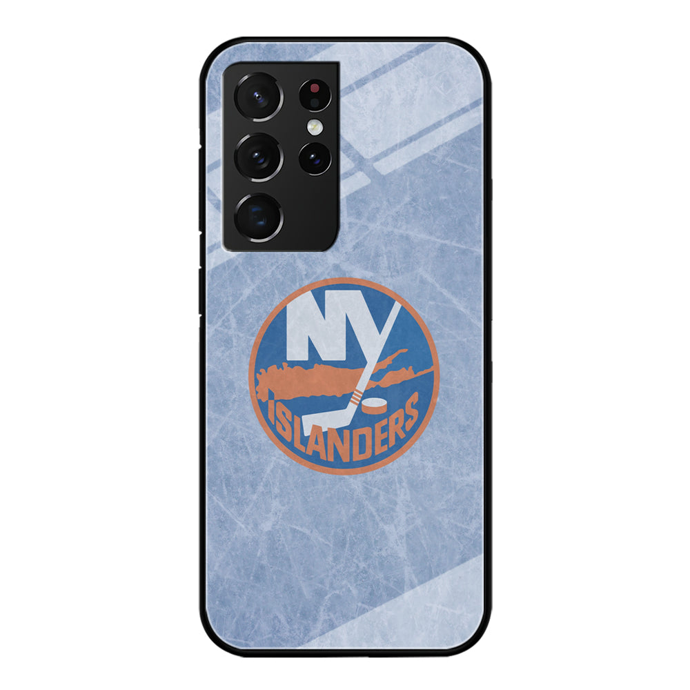 Hockey New York Islanders NHL 002 Samsung Galaxy S22 Ultra Case-Phone Case-Tempered Glass Case-Altracase