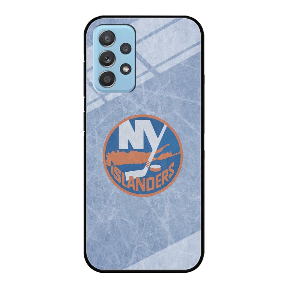 Hockey New York Islanders NHL 002 Samsung Galaxy A72 Case-Phone Case-Tempered Glass Case-Altracase