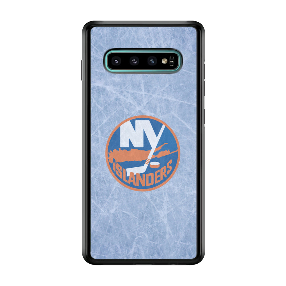 Hockey New York Islanders NHL 002 Samsung Galaxy S10 Plus Case-Phone Case-Rubber Black (2D Case)-Altracase