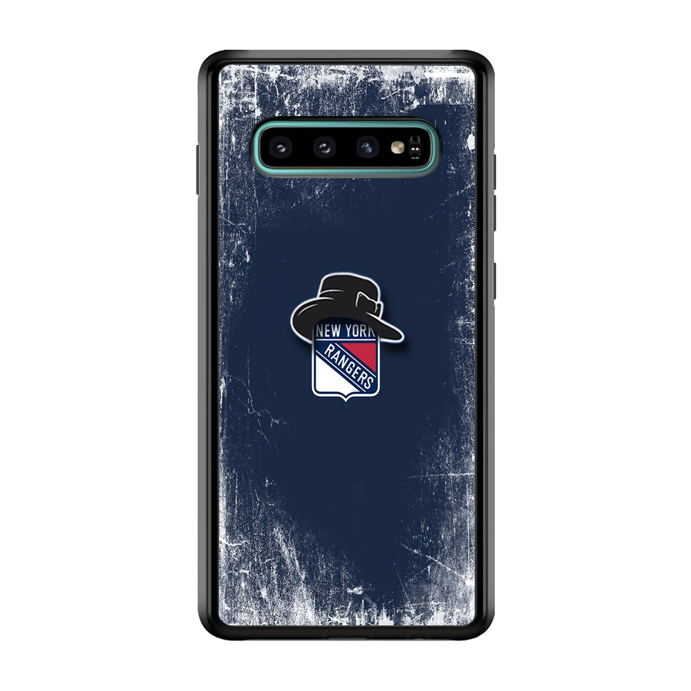 Hockey New York Rangers NHL 001 Samsung Galaxy S10 Case-Phone Case-Rubber Black (2D Case)-Altracase