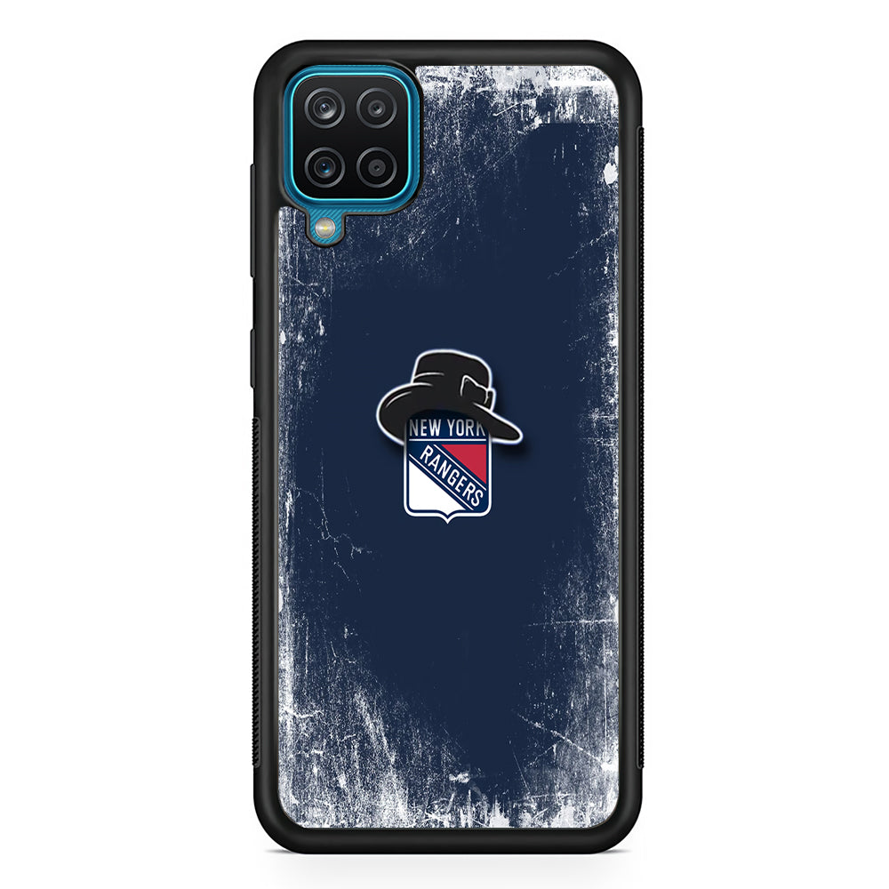 Hockey New York Rangers NHL 001 Samsung Galaxy A12 Case-Phone Case-Rubber Black (2D Case)-Altracase