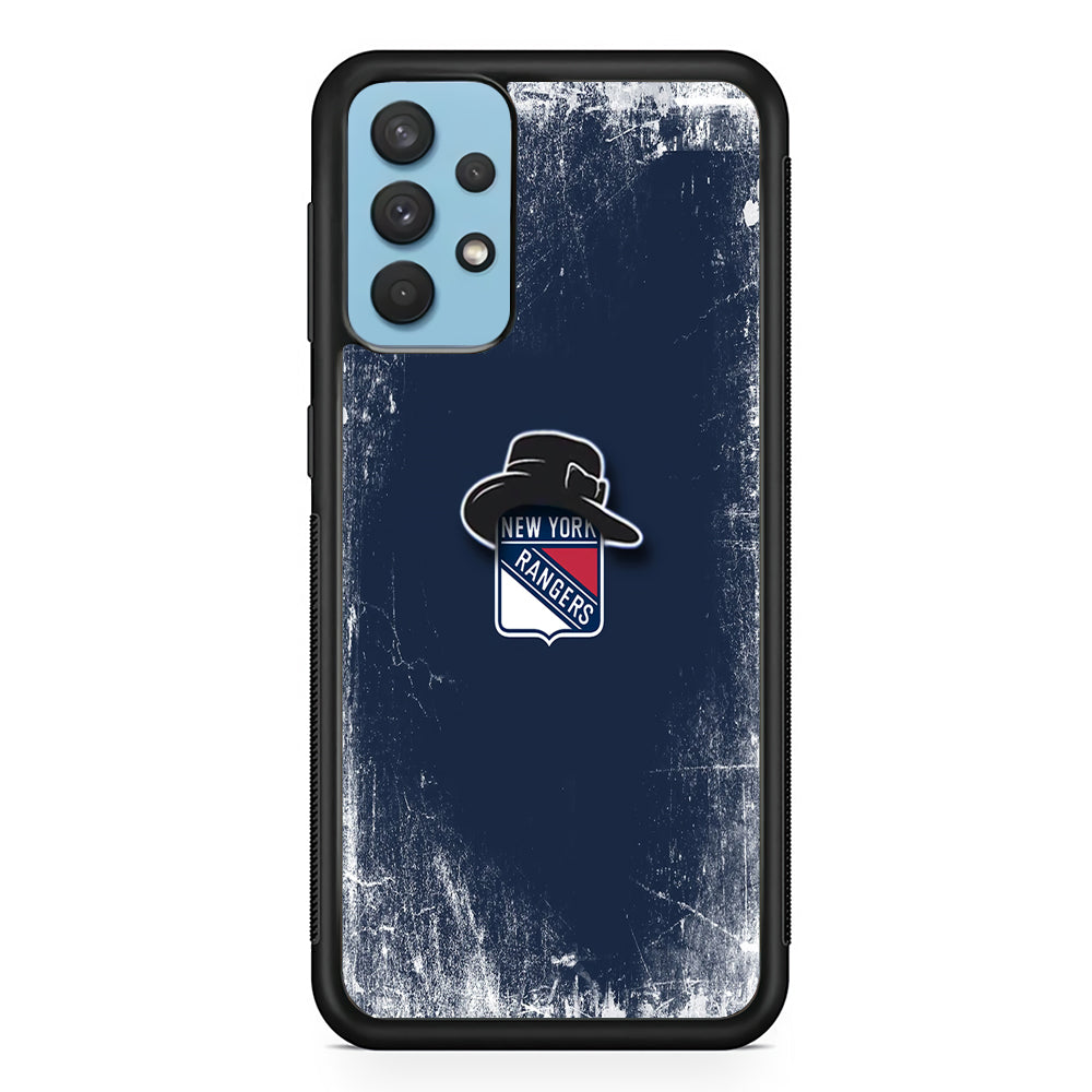 Hockey New York Rangers NHL 001 Samsung Galaxy A32 Case-Phone Case-Rubber Black (2D Case)-Altracase