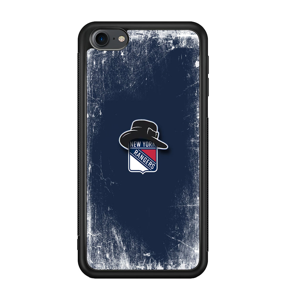 Hockey New York Rangers NHL 001 iPod Touch 6 Case-Phone Case-Rubber Black (2D Case)-Altracase