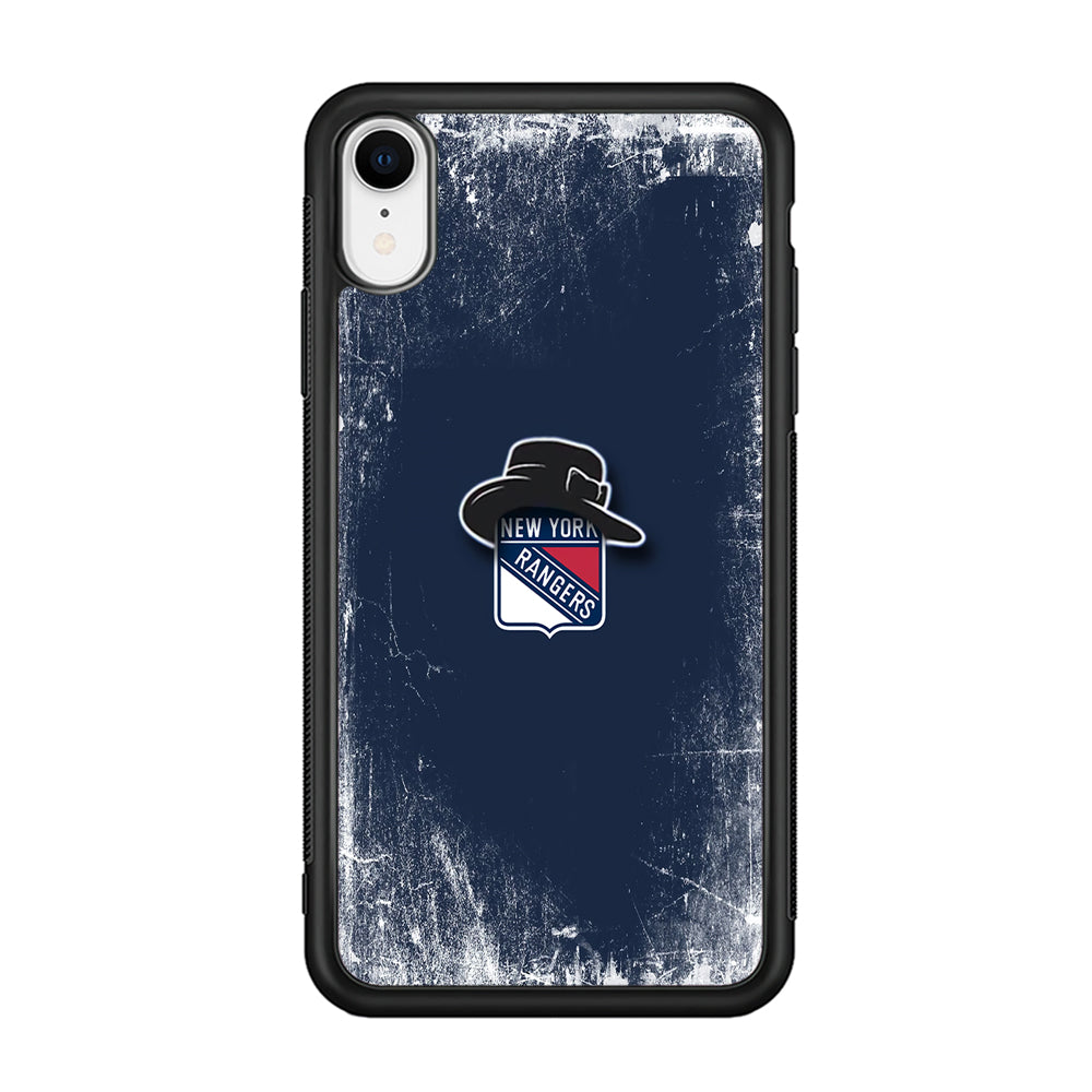 Hockey New York Rangers NHL 001 iPhone XR Case-Phone Case-Rubber Black (2D Case)-Altracase