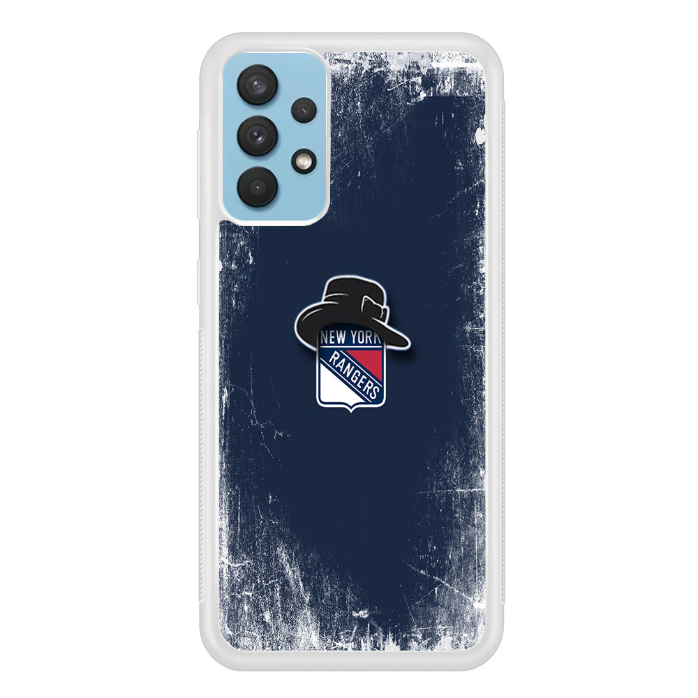 Hockey New York Rangers NHL 001 Samsung Galaxy A32 Case-Phone Case-Rubber White (2D Case)-Altracase