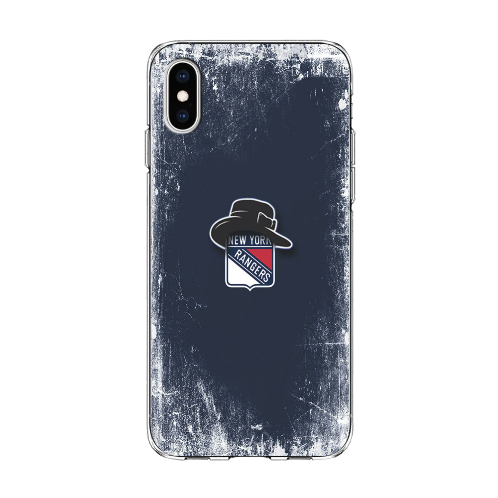 Hockey New York Rangers NHL 001 iPhone Xs Case-Phone Case-Clear Soft Case-Altracase