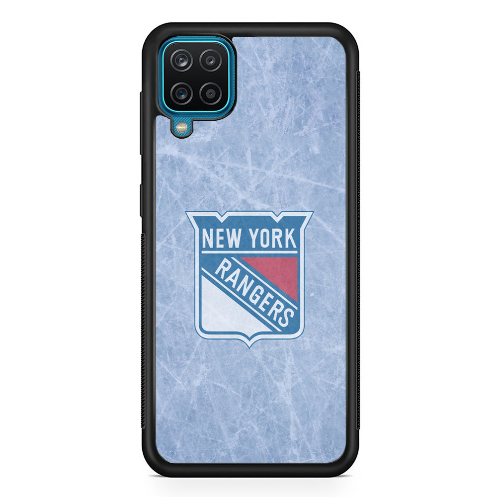 Hockey New York Rangers NHL 002 Samsung Galaxy A12 Case-Phone Case-Rubber Black (2D Case)-Altracase