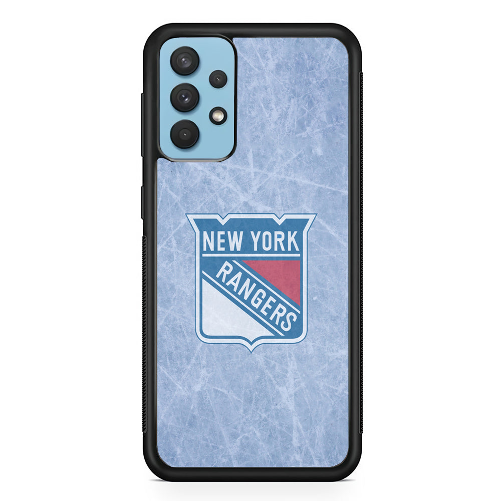 Hockey New York Rangers NHL 002 Samsung Galaxy A32 Case-Phone Case-Rubber Black (2D Case)-Altracase