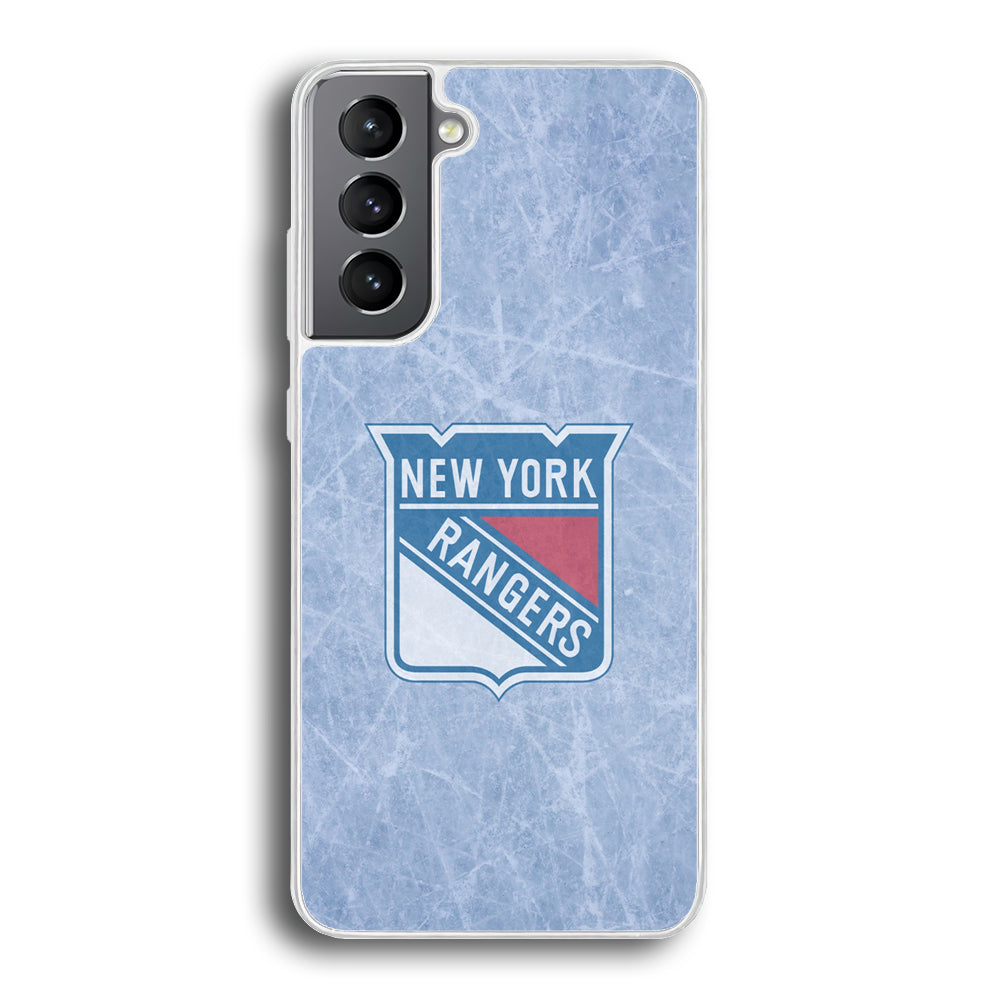 Hockey New York Rangers NHL 002 Samsung Galaxy S21 Plus Case-Phone Case-Rubber White (2D Case)-Altracase