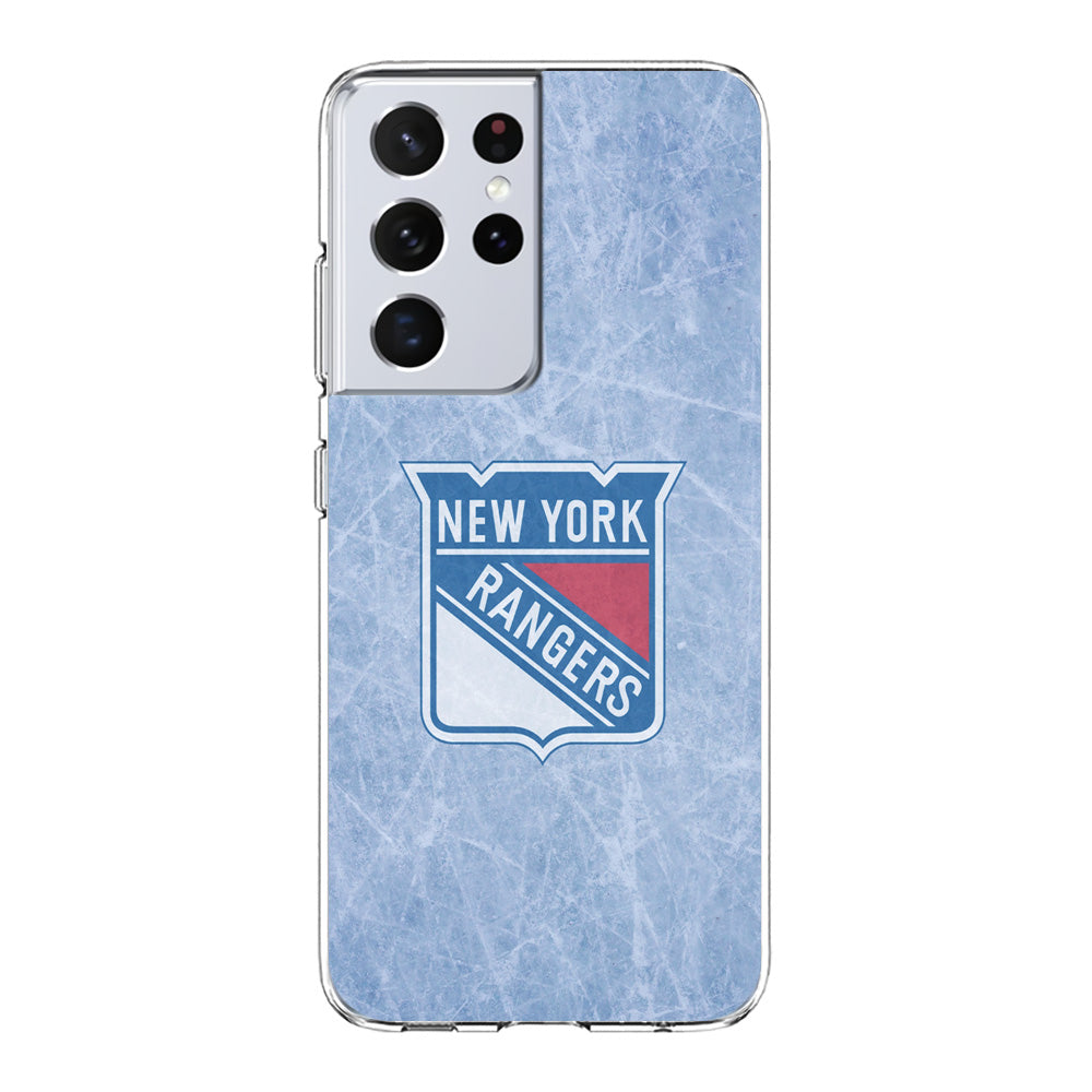 Hockey New York Rangers NHL 002 Samsung Galaxy S23 Ultra Case-Phone Case-Clear Soft Case-Altracase