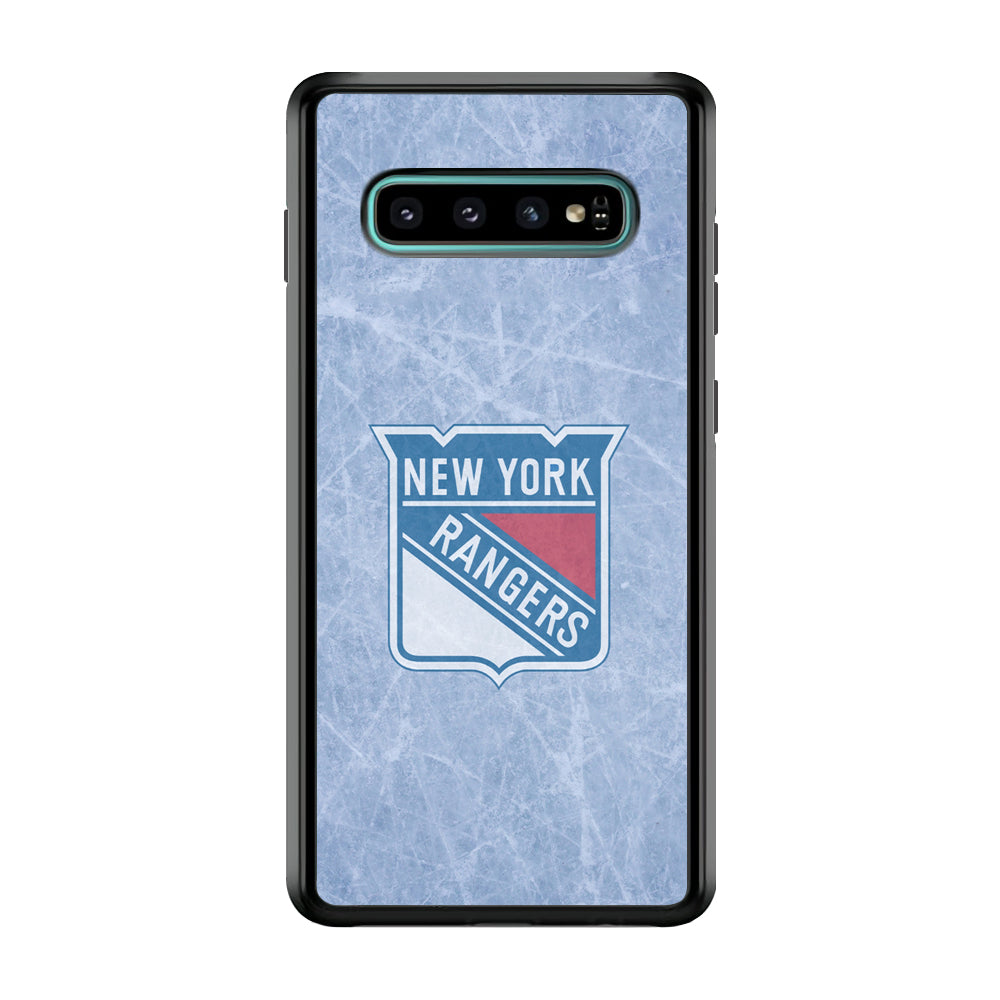 Hockey New York Rangers NHL 002 Samsung Galaxy S10 Plus Case-Phone Case-Rubber Black (2D Case)-Altracase