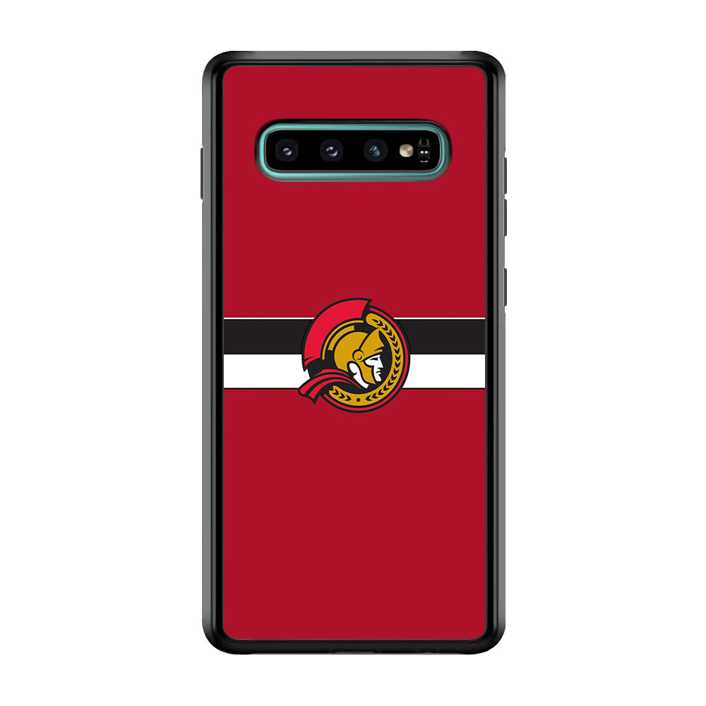 Hockey Ottawa Senators NHL 001 Samsung Galaxy S10 Case-Phone Case-Rubber Black (2D Case)-Altracase