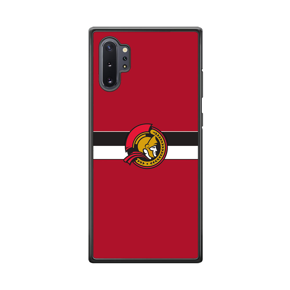 Hockey Ottawa Senators NHL 001 Samsung Galaxy Note 10 Plus Case-Phone Case-Rubber Black (2D Case)-Altracase