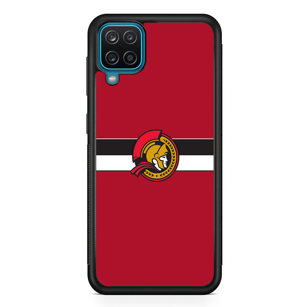 Hockey Ottawa Senators NHL 001 Samsung Galaxy A12 Case-Phone Case-Rubber Black (2D Case)-Altracase