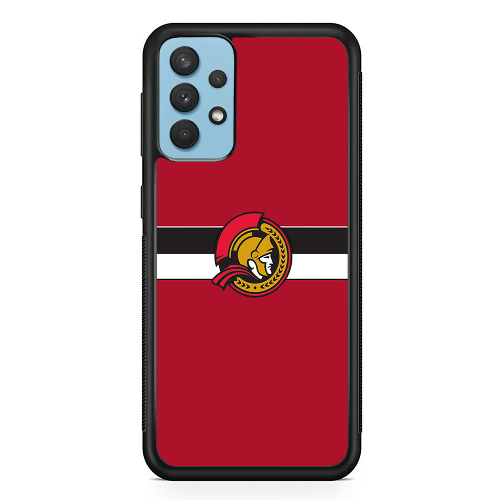 Hockey Ottawa Senators NHL 001 Samsung Galaxy A32 Case-Phone Case-Rubber Black (2D Case)-Altracase