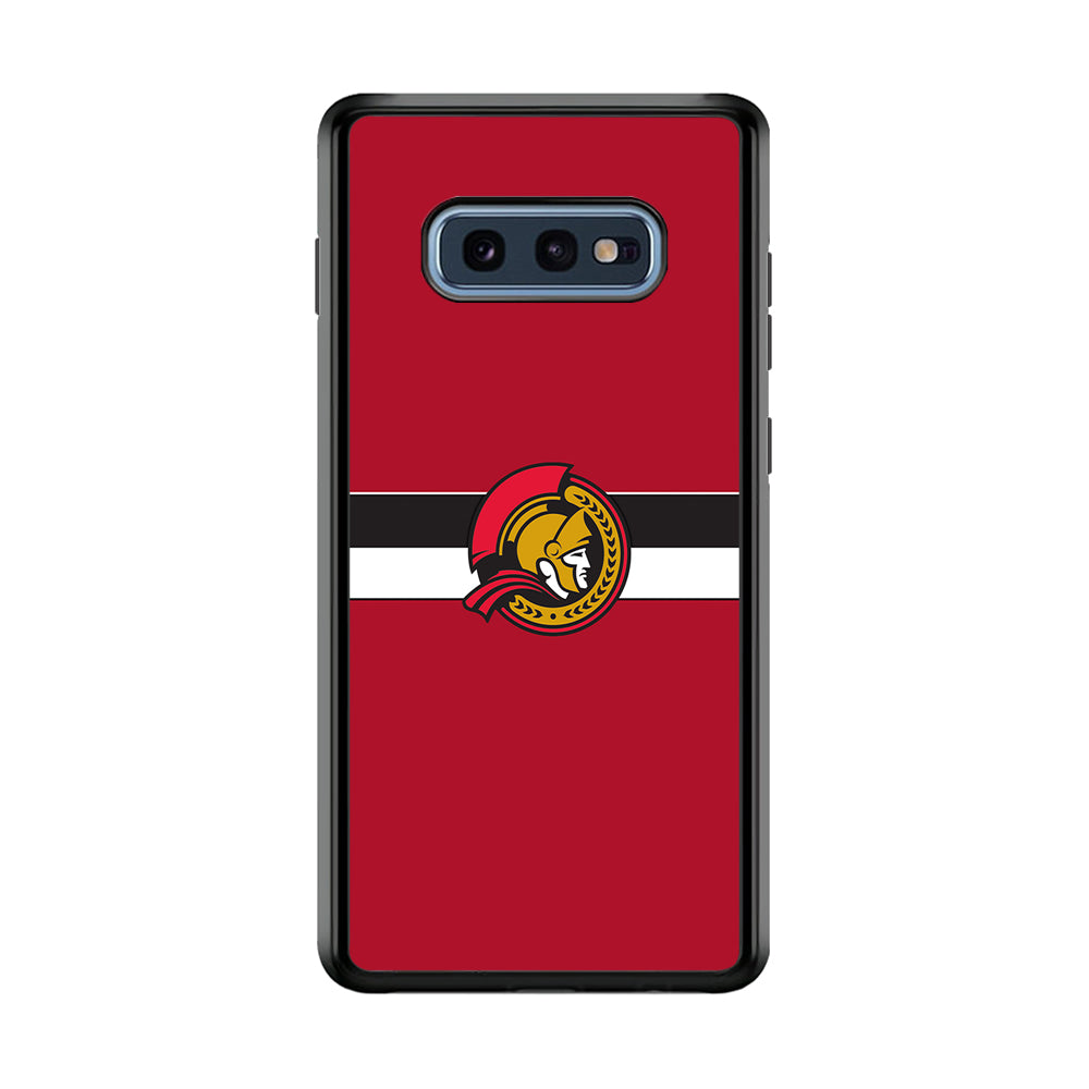 Hockey Ottawa Senators NHL 001 Samsung Galaxy S10E Case-Phone Case-Rubber Black (2D Case)-Altracase