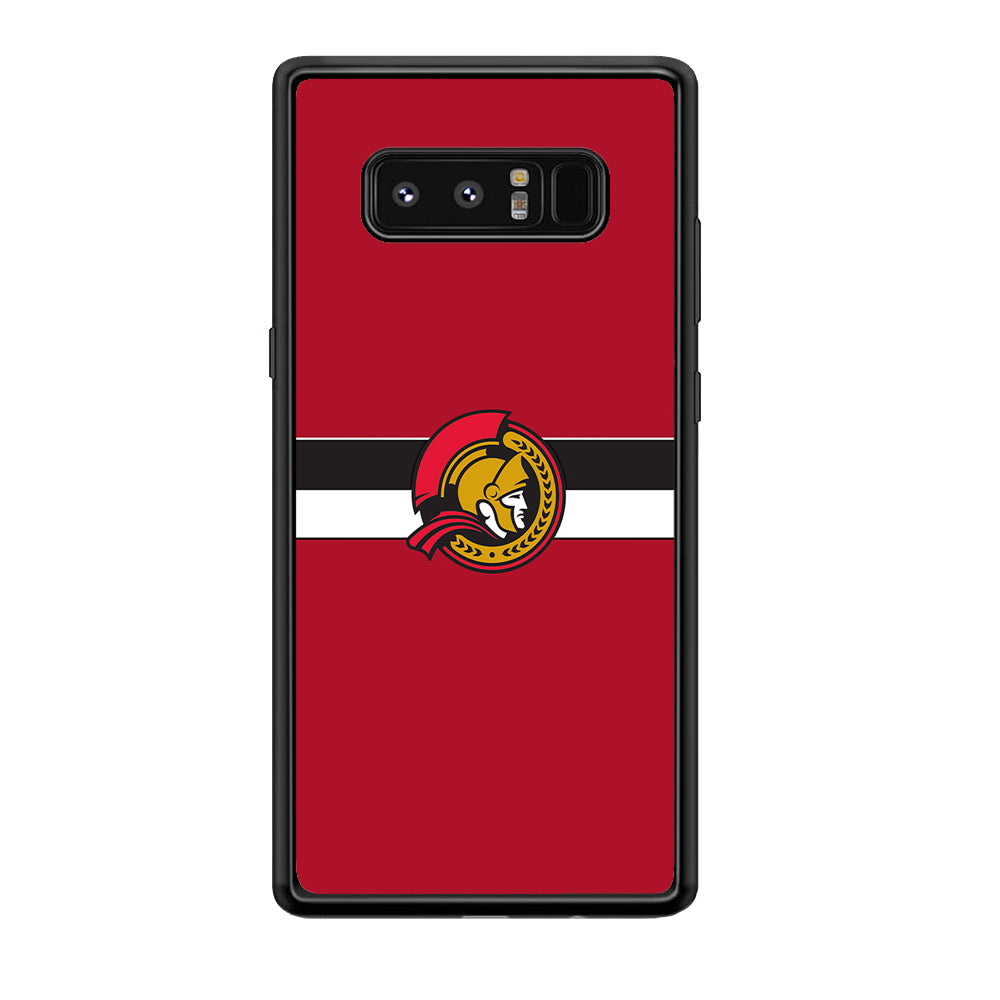 Hockey Ottawa Senators NHL 001 Samsung Galaxy Note 8 Case-Phone Case-Rubber Black (2D Case)-Altracase