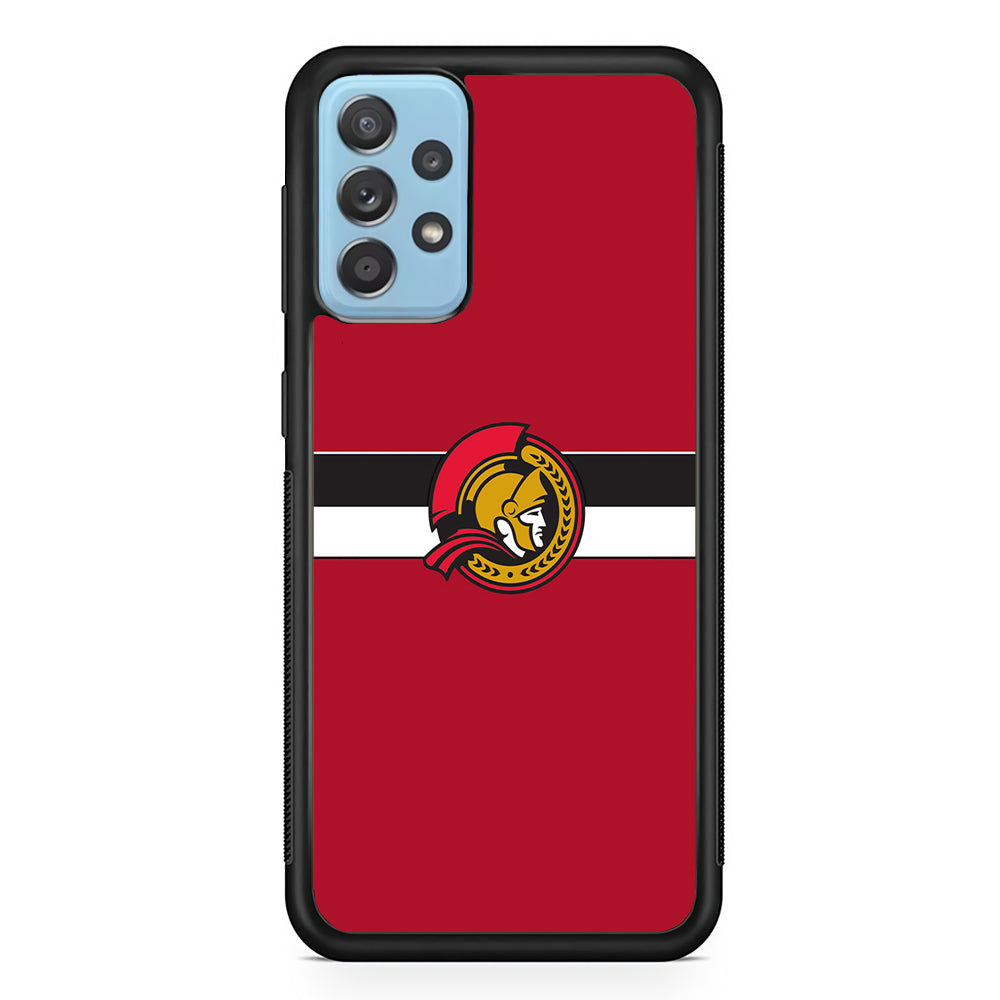 Hockey Ottawa Senators NHL 001 Samsung Galaxy A72 Case-Phone Case-Rubber Black (2D Case)-Altracase
