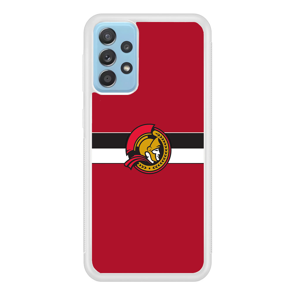 Hockey Ottawa Senators NHL 001 Samsung Galaxy A72 Case-Phone Case-Rubber White (2D Case)-Altracase