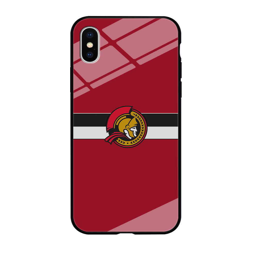 Hockey Ottawa Senators NHL 001 iPhone Xs Case-Phone Case-Tempered Glass Case-Altracase