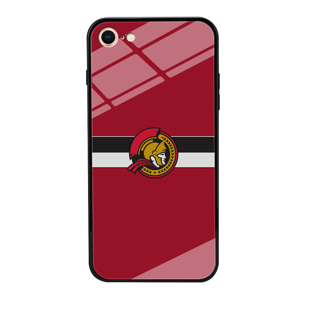 Hockey Ottawa Senators NHL 001 iPhone SE 3 2022 Case-Phone Case-Tempered Glass Case-Altracase