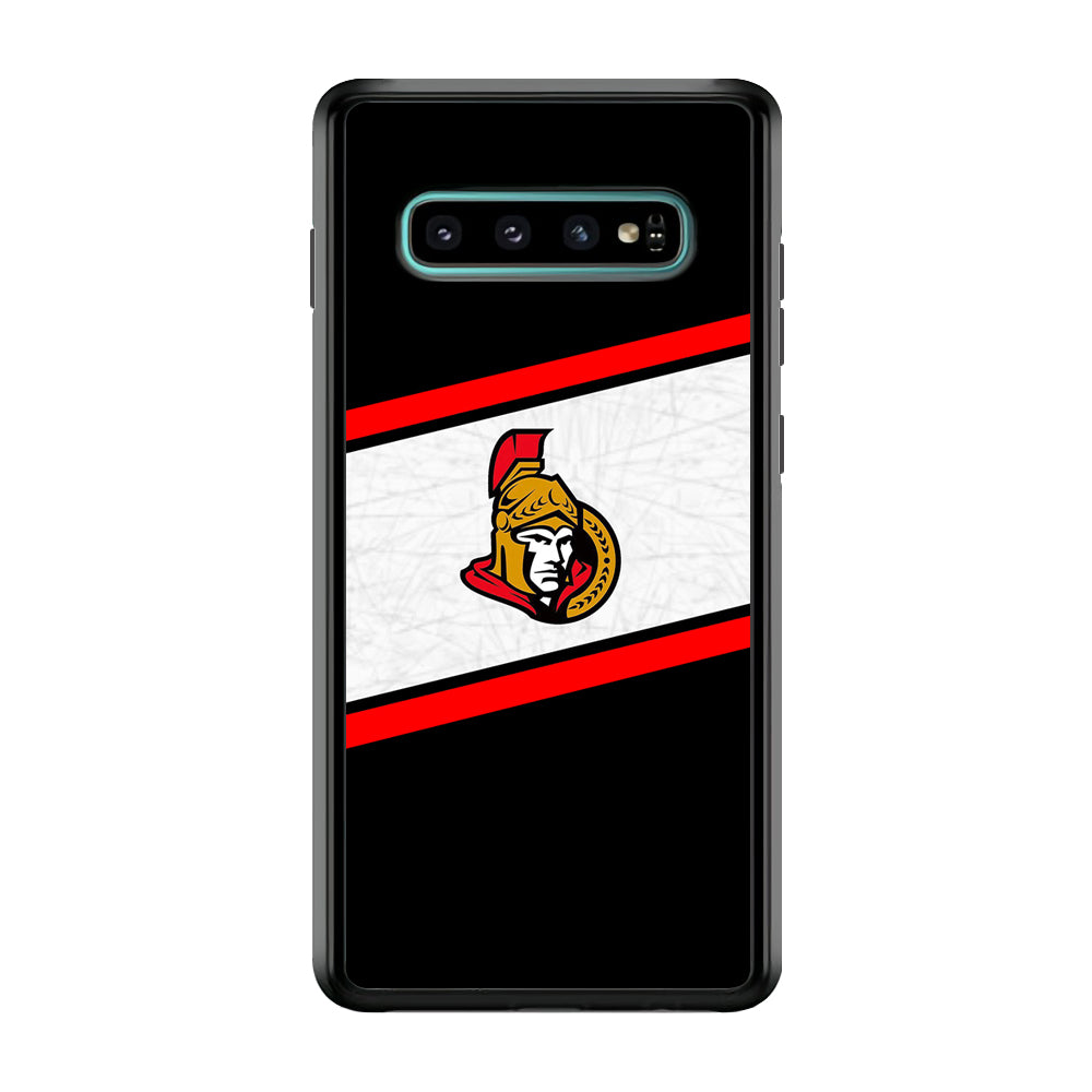 Hockey Ottawa Senators NHL 002 Samsung Galaxy S10 Case-Phone Case-Rubber Black (2D Case)-Altracase