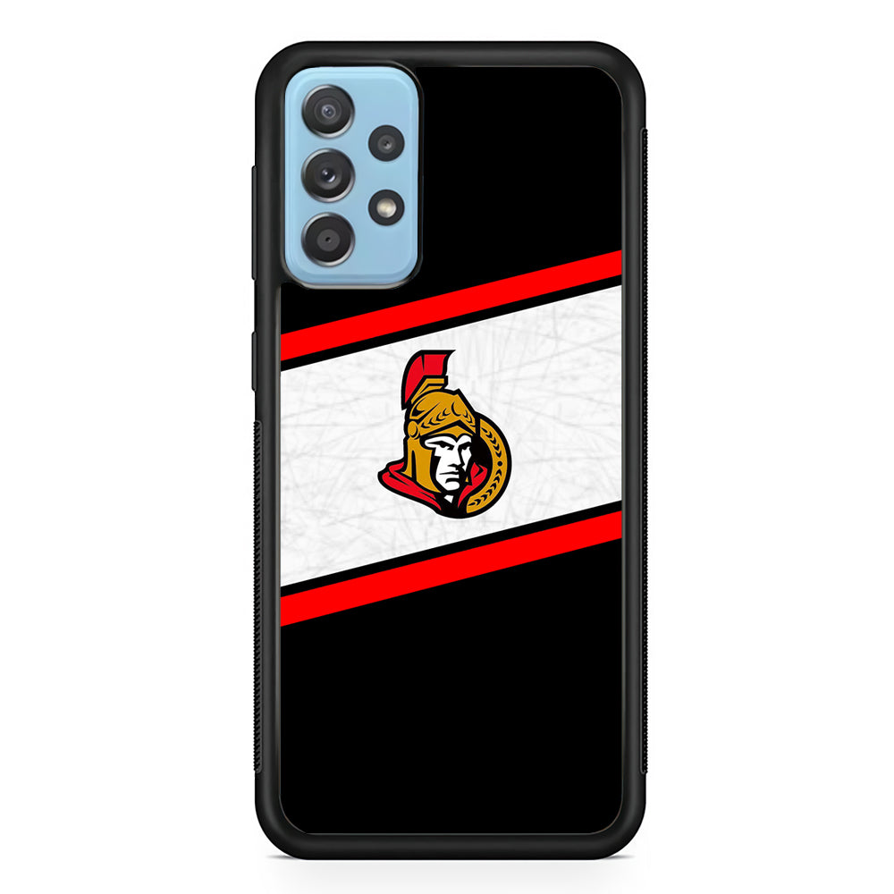 Hockey Ottawa Senators NHL 002 Samsung Galaxy A72 Case-Phone Case-Rubber Black (2D Case)-Altracase