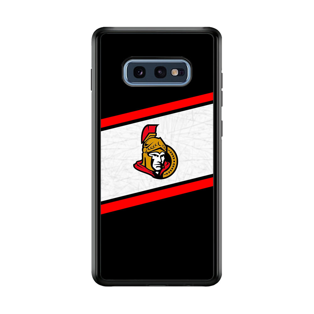 Hockey Ottawa Senators NHL 002 Samsung Galaxy S10E Case-Phone Case-Rubber Black (2D Case)-Altracase