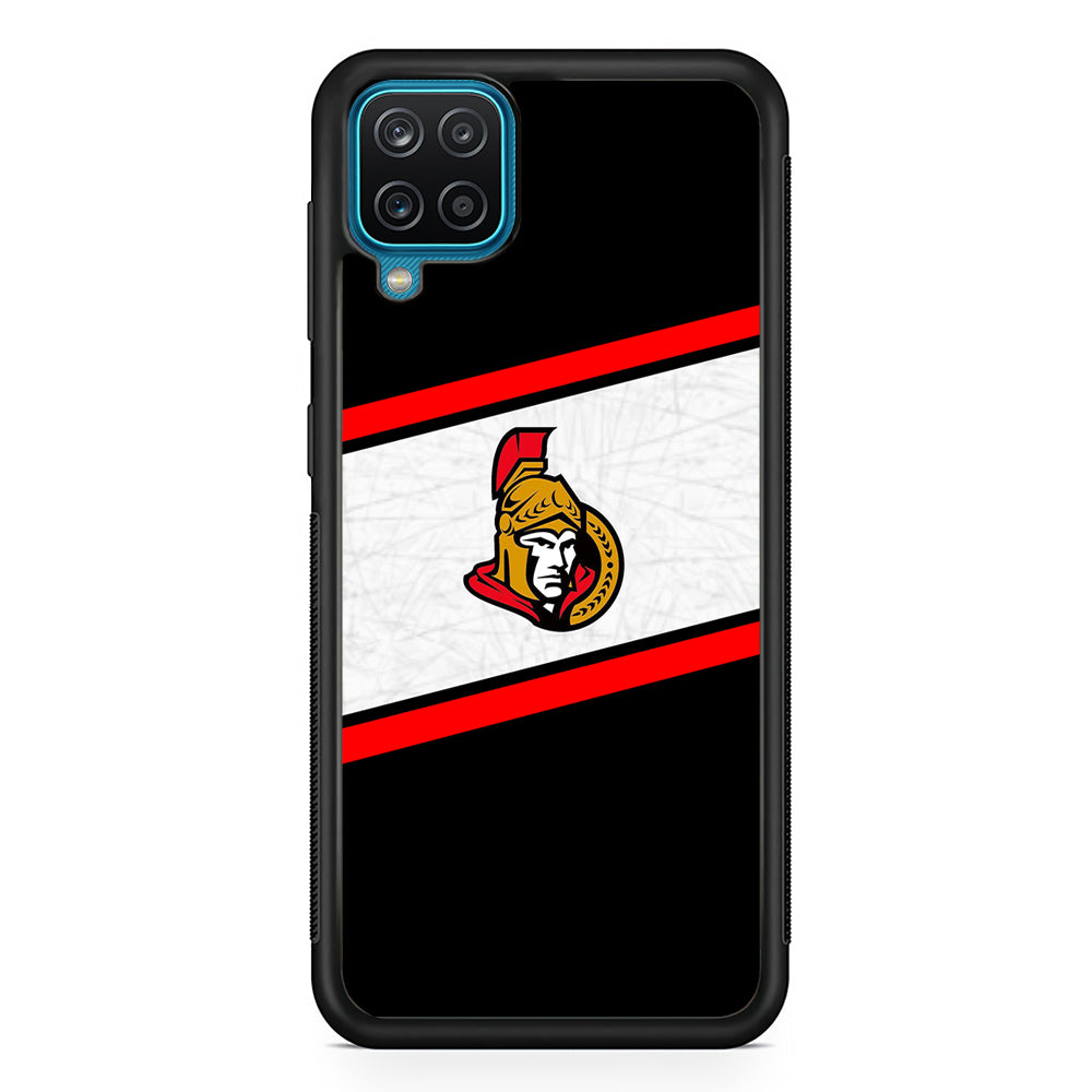 Hockey Ottawa Senators NHL 002 Samsung Galaxy A12 Case-Phone Case-Rubber Black (2D Case)-Altracase