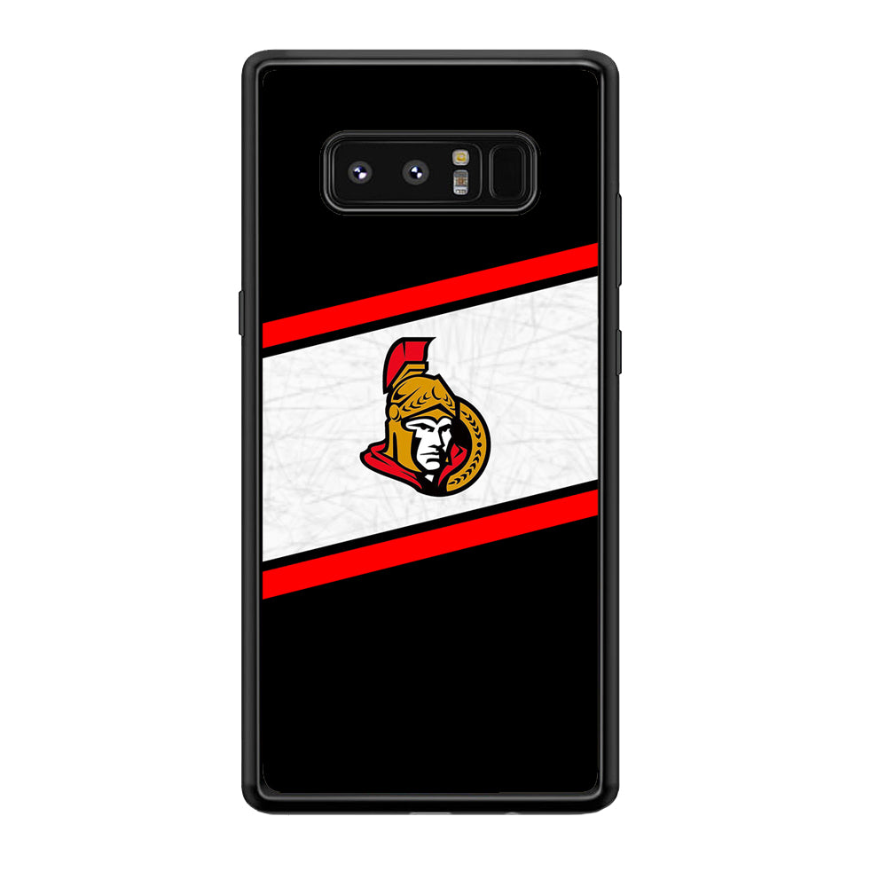 Hockey Ottawa Senators NHL 002 Samsung Galaxy Note 8 Case-Phone Case-Rubber Black (2D Case)-Altracase