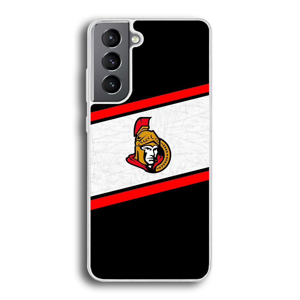 Hockey Ottawa Senators NHL 002 Samsung Galaxy S21 Plus Case-Phone Case-Rubber White (2D Case)-Altracase