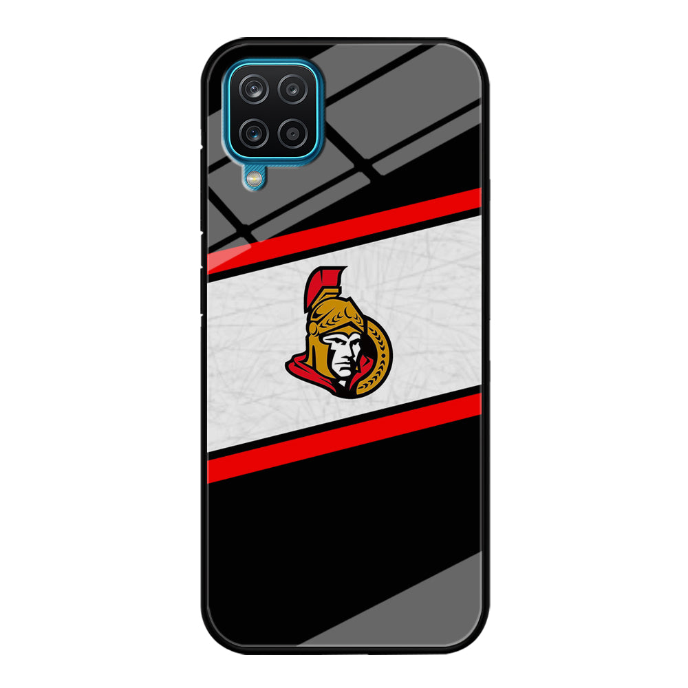 Hockey Ottawa Senators NHL 002 Samsung Galaxy A12 Case-Phone Case-Tempered Glass Case-Altracase