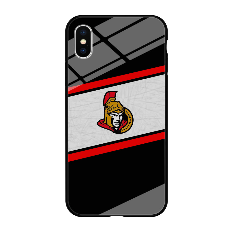 Hockey Ottawa Senators NHL 002 iPhone Xs Case-Phone Case-Tempered Glass Case-Altracase